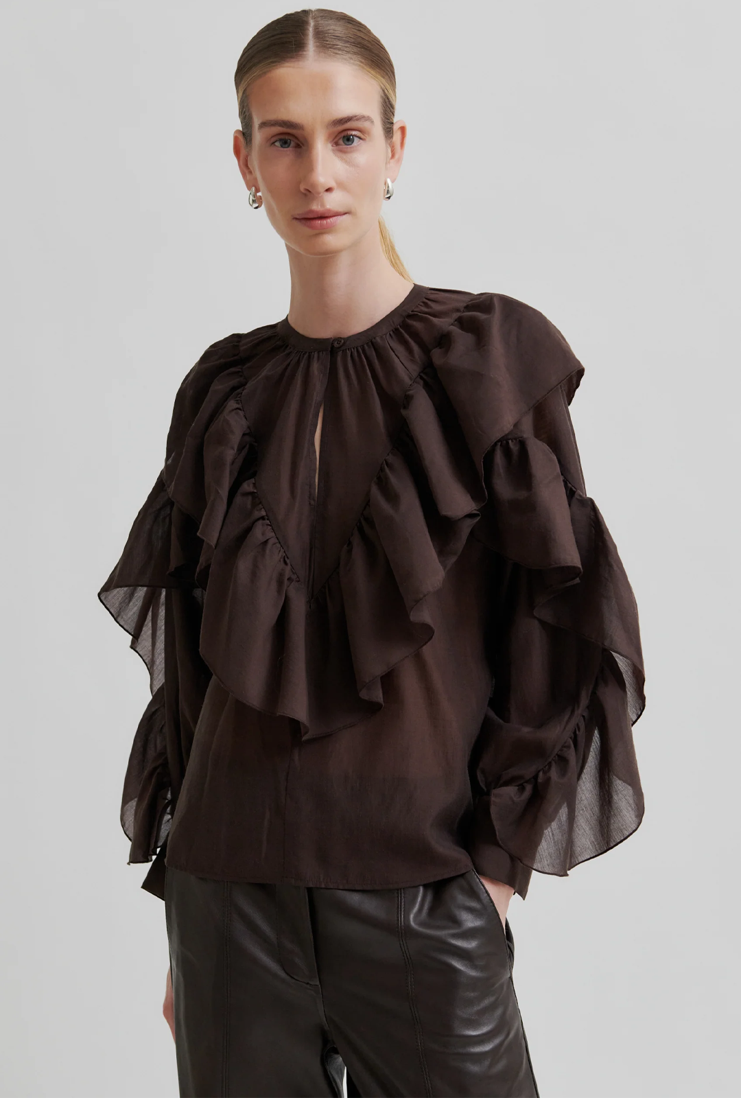 Bluse I Fria Frill Blouse
