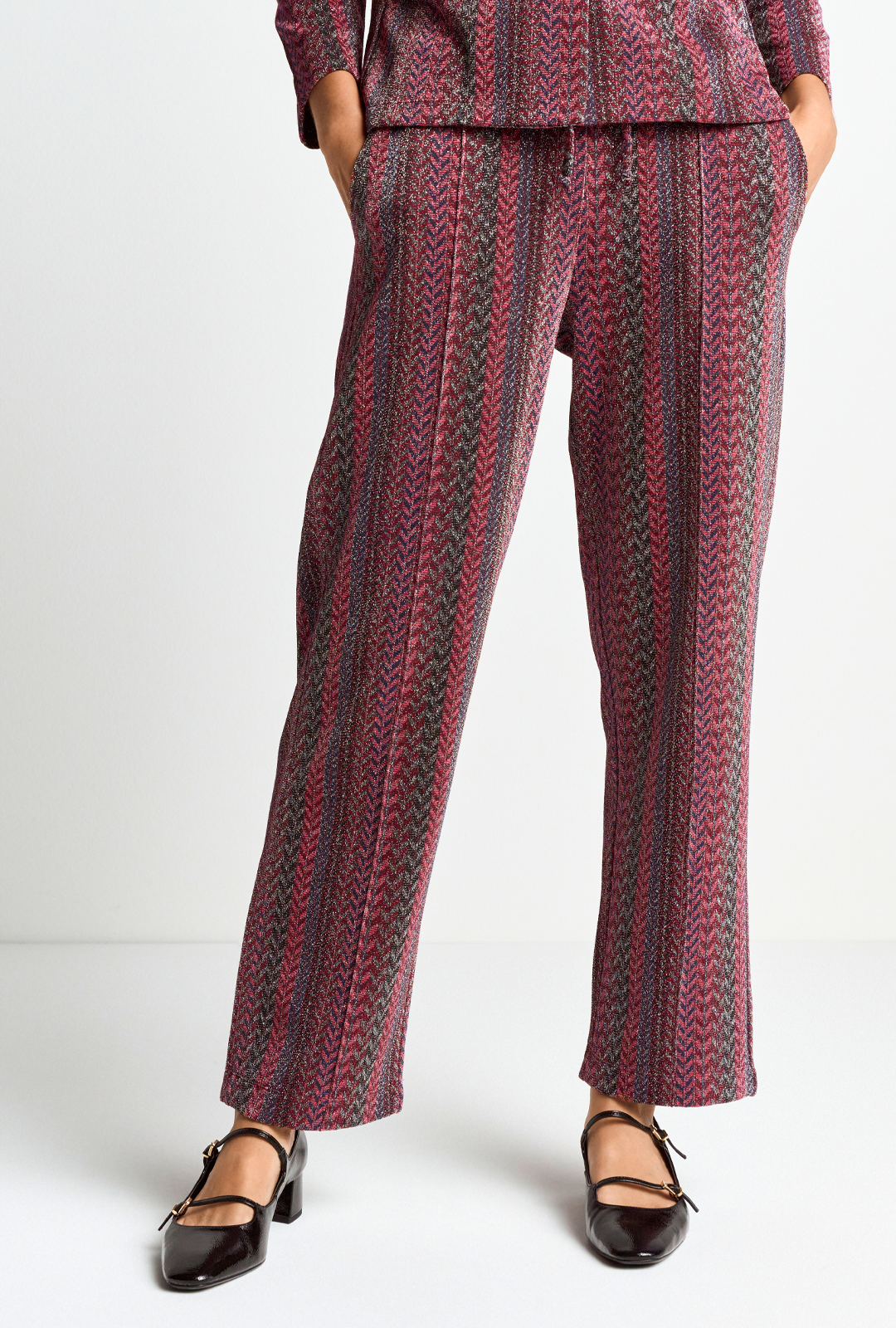 Jacquard suit pants