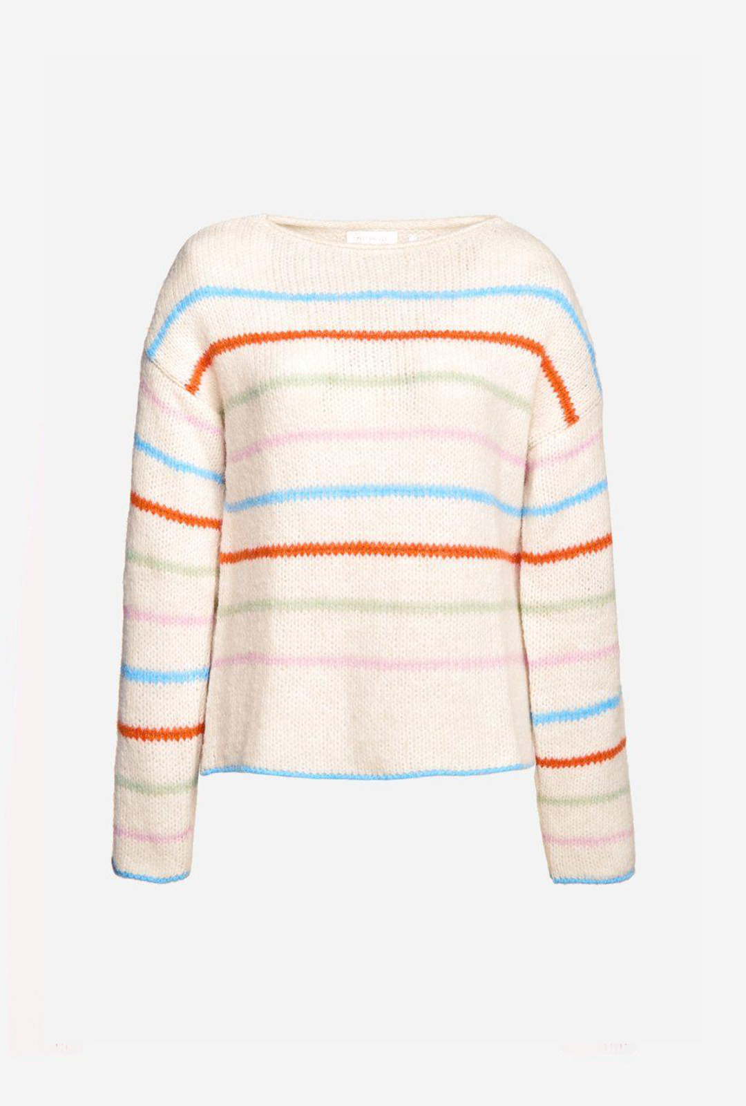 Cozy crew neck colourful stripes