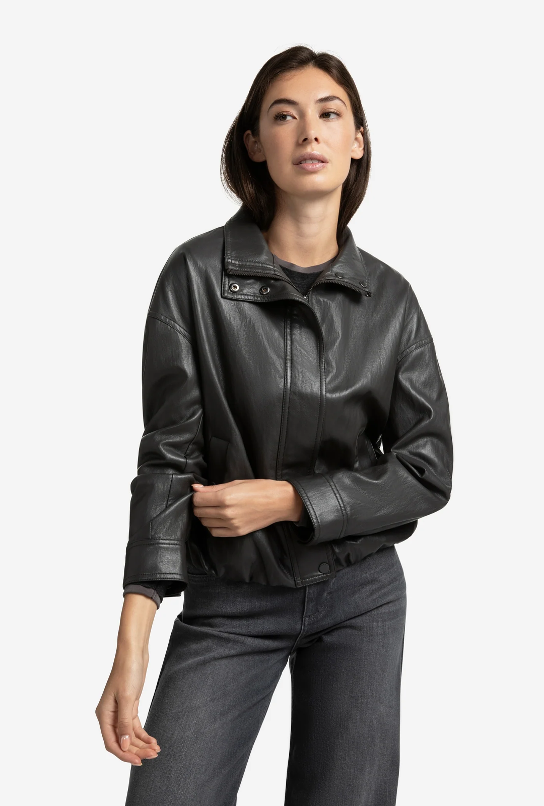 Jacke I Faux leather jacket