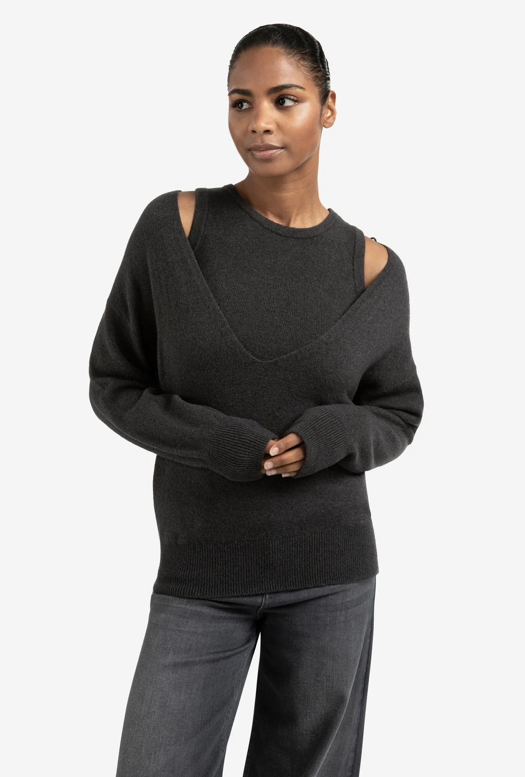 Sweat I Deep v-neck sweater