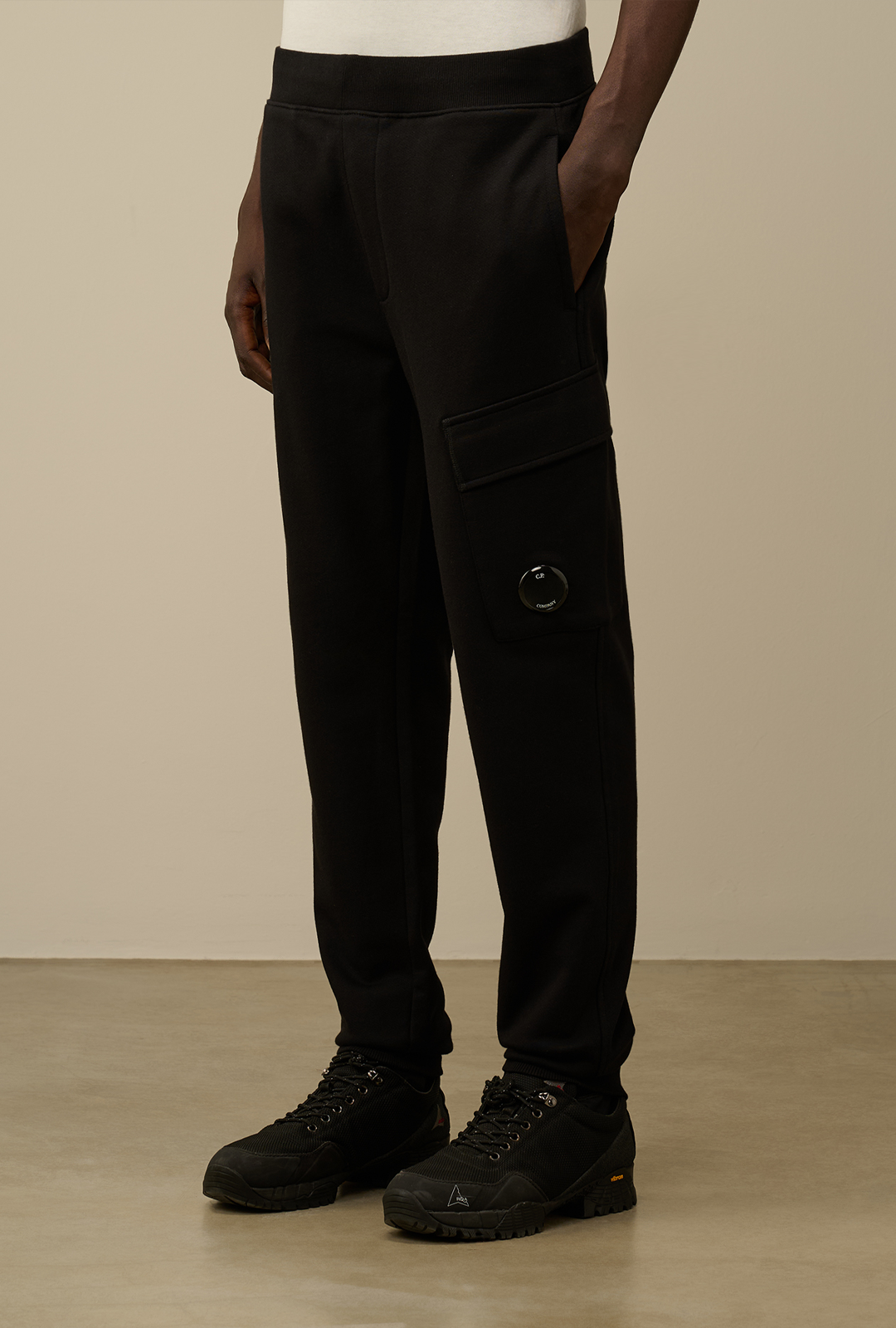 Diagonal Raised Fleece Cargo Sweatpants