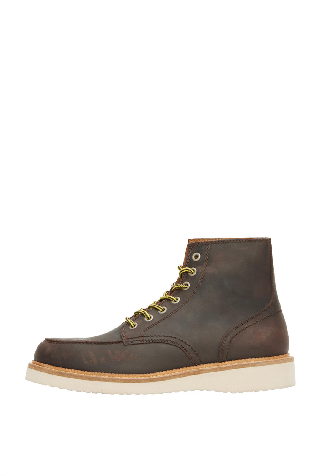 SLHTEO NEW LEATHER MOC-TOE BOOT